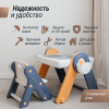 Развивающий детский стол со стульчиком 4 в 1 UNIX Kids жёлтый
