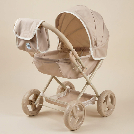 Коляска для кукол UNIX Kids Cradle Doll / с люлькой бежевый