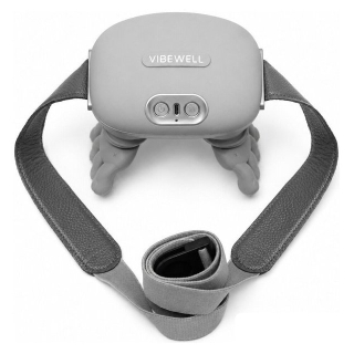 Массажер для шеи и плеч  VibeWell P-054 (серый) 11934236