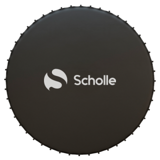 Батут каркасный 360см (12фут), SCHOLLE, с защитной сеткой и лестницей, зеленый/оранжевый