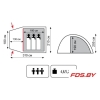 Кемпинговая палатка Apache 3 v2 Totem