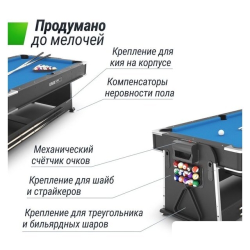 Игровой стол Unix Line GTM204X112BK