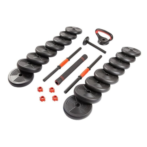 Набор гантелей с соединительным грифом  TREX Sport 6 в 1 30 кг