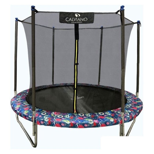 Батут Calviano Smile 183 см-6 ft с внутренней сеткой складной