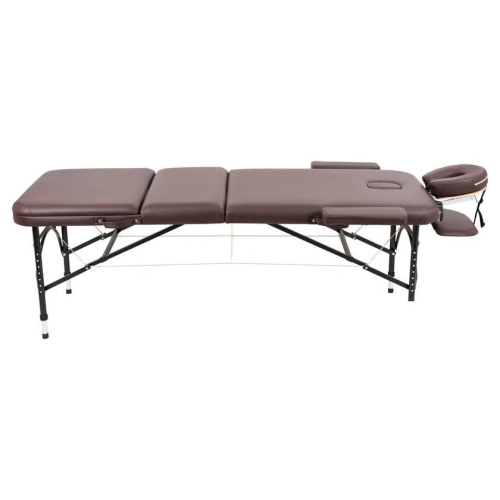 Массажный стол Atlas Sport складной Strong 70 см 3-с алюминиевый (коричневый)