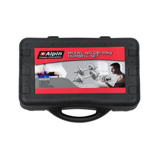 Набор гантелей с соединительным грифом  Alpin DB-30кг 8180188