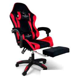 Игровое (геймерское) кресло Calviano 1583 (черно-красный велюр) 9883582