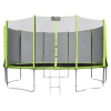 Батут Alpin 4.04 м с защитной сеткой и лестницей