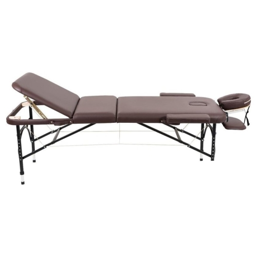 Массажный стол Atlas Sport складной Strong 70 см 3-с алюминиевый (коричневый)