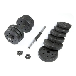 Набор гантелей с соединительным грифом  TREX Sport 6 в 1 20 кг 9034857