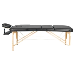 Массажный стол Atlas Sport 60 см складной 3-с деревянный (черный) 9965120