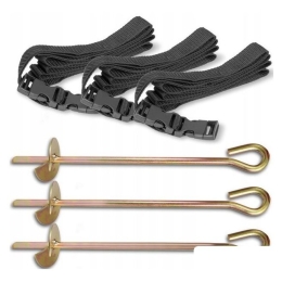 Аксессуары и комплектующие для батутов Atlas Sport Набор креплений к земле для батута (3 шт) 8159955