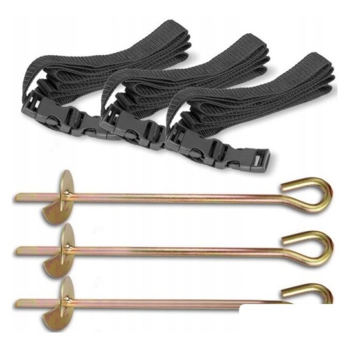 Аксессуары и комплектующие для батутов Atlas Sport Набор креплений к земле для батута (3 шт)