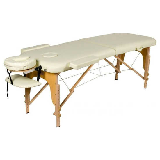 Массажный стол Atlas Sport складной 2-с 60 см деревянный (бежевый)
