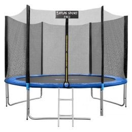 Батут Atlas Sport 312 см - 10ft Pro (3 ноги, внешняя сетка, синий) 1384071