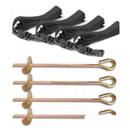 Аксессуары и комплектующие для батутов Atlas Sport Набор креплений к земле для батута (4 шт) 8159954