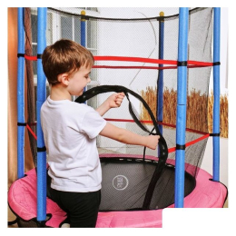 Батут DFC SMRKids TX-B7105FP (розовый) 10859884