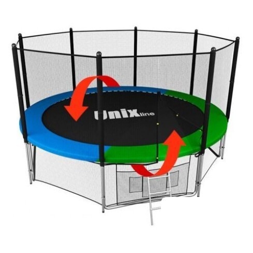Батут Unix Line Classic 10ft Outside (синий/зеленый)