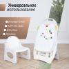 Развивающий детский мольберт UNIX Kids серый