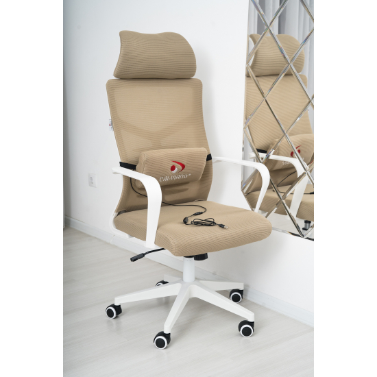 Вибромассажное кресло Calviano Milan Аir Beige