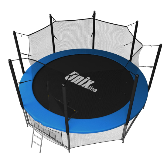 Батут UNIX Line Классик / Classic 14 ft (427 см) с внутренней защитной сеткой