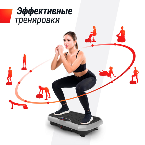 Виброплатформа UNIX Fit Edge 2D Grey