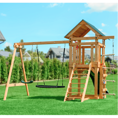 Детский игровой комплекс UNIX Line (6 in 1) Dark Green