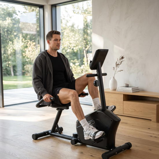 Горизонтальный велотренажер UNIX Fit BR-340 Compact
