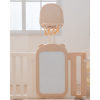Манеж UNIX Kids DeLuxe House / Делюкс Дом бежевый, 180 x 200 см, с баскетбольной стойкой, доской для рисования, ковриком для игр