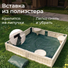 Песочница UNIX Kids Square квадратная 123 х 123 см бежевый