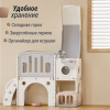 Игровой комплекс с горкой UNIX Kids Star / Звезда серый