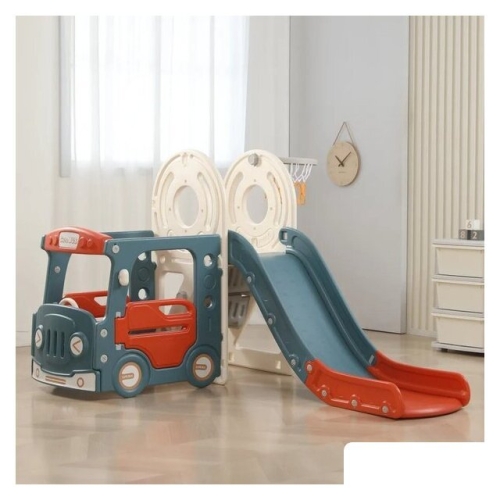 Игровой комплекс UNIX kids Bus с горкой Red