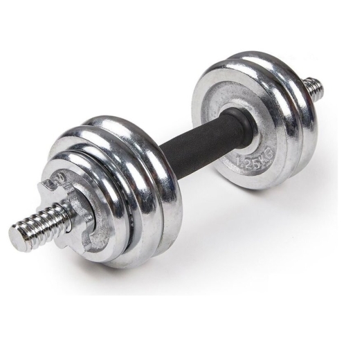 Набор гантелей AMETIST хромированные в чемодане 15 кг