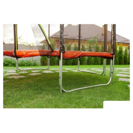 Батут Atlas Sport 252 см - 8ft Pro (с лестницей, внешняя сетка, оранжевый) 5156066