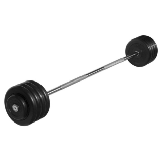 Штанга MB Barbell Неразборная с черными дисками (47.5 кг) 3729721