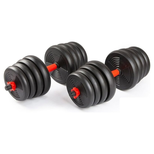 Набор гантелей AMETIST со штангой и гирями 6в1 30 кг