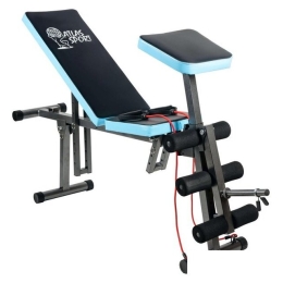 Силовая скамья Atlas Sport AS-03 Pro с партой (черный/синий) 8115877
