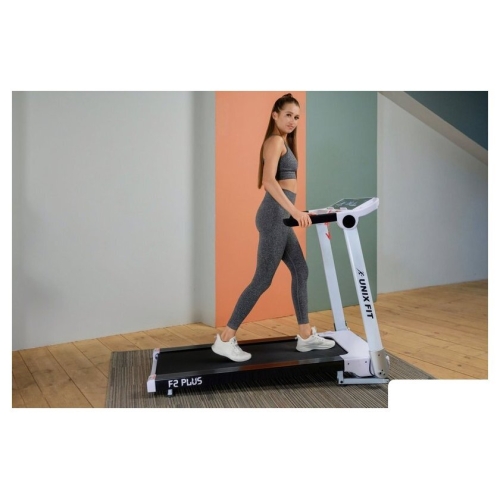 Электрическая беговая дорожка Unixfit Hi-tech F2 Plus (arctic ice)