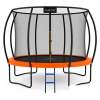 Батут AMETIST Pro Inside D374-12FT (синий/оранжевый)