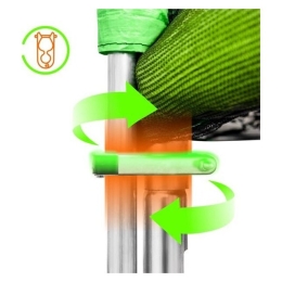 Батут Alpin ATGY-252 2.52 м с защитной сеткой и лестницей 9771623