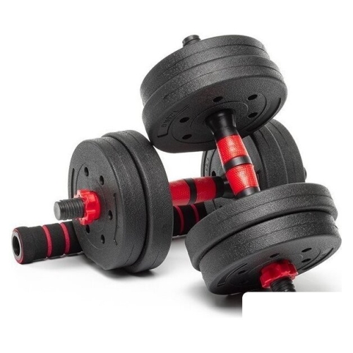 Набор гантелей с соединительным грифом  AMETIST с соединительным грифом композитные 10кг