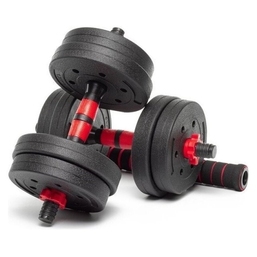 Набор гантелей с соединительным грифом  AMETIST с соединительным грифом композитные 10кг