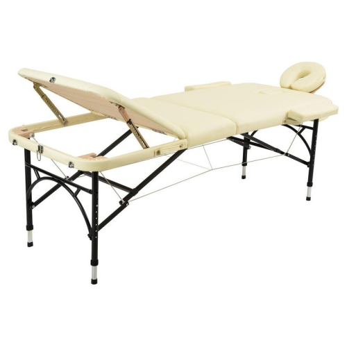 Массажный стол Atlas Sport складной Strong 70 см 3-с алюминиевый (бежевый)