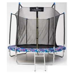 Батут Calviano Smile 252 см-8FT INSIDE с внутренней сеткой складной 9361367
