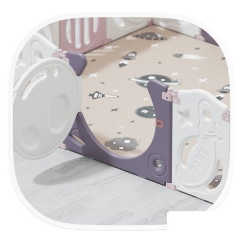 Игровой манеж UNIX kids SUPREME Space 160x160 Rose 9782453