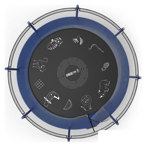 Батут Unix Line Supreme Game 12ft (синий)