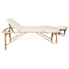 Массажный стол Atlas Sport складной 3-с деревянный 60 см (бежевый)