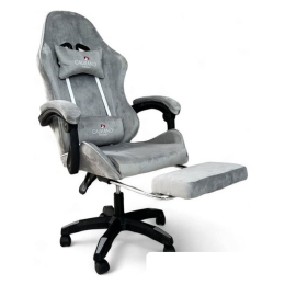 Игровое (геймерское) кресло Calviano 1583 (серый велюр) 9883586