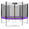Батут Atlas Sport 252 см - 8ft Pro (с лестницей, внешняя сетка, сливовый)