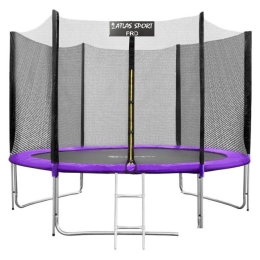 Батут Atlas Sport 252 см - 8ft Pro (с лестницей, внешняя сетка, сливовый) 8682771